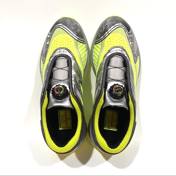 GUCCI Ultrapace R Sneakers -Yellow / Grey -Men’s US 9 -NEW - Picture 8 of 10